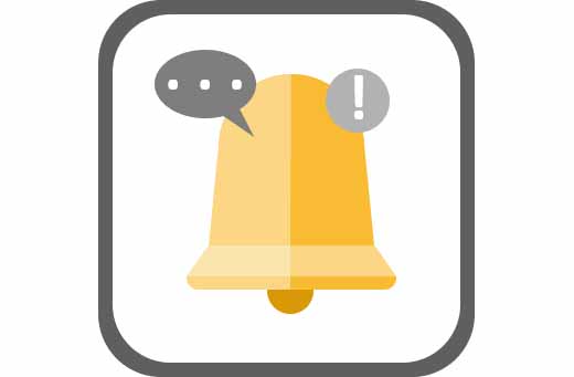 Notifying icon